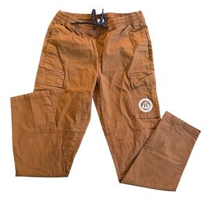 Hurley Men Brown Cargo Jogger Pants Large